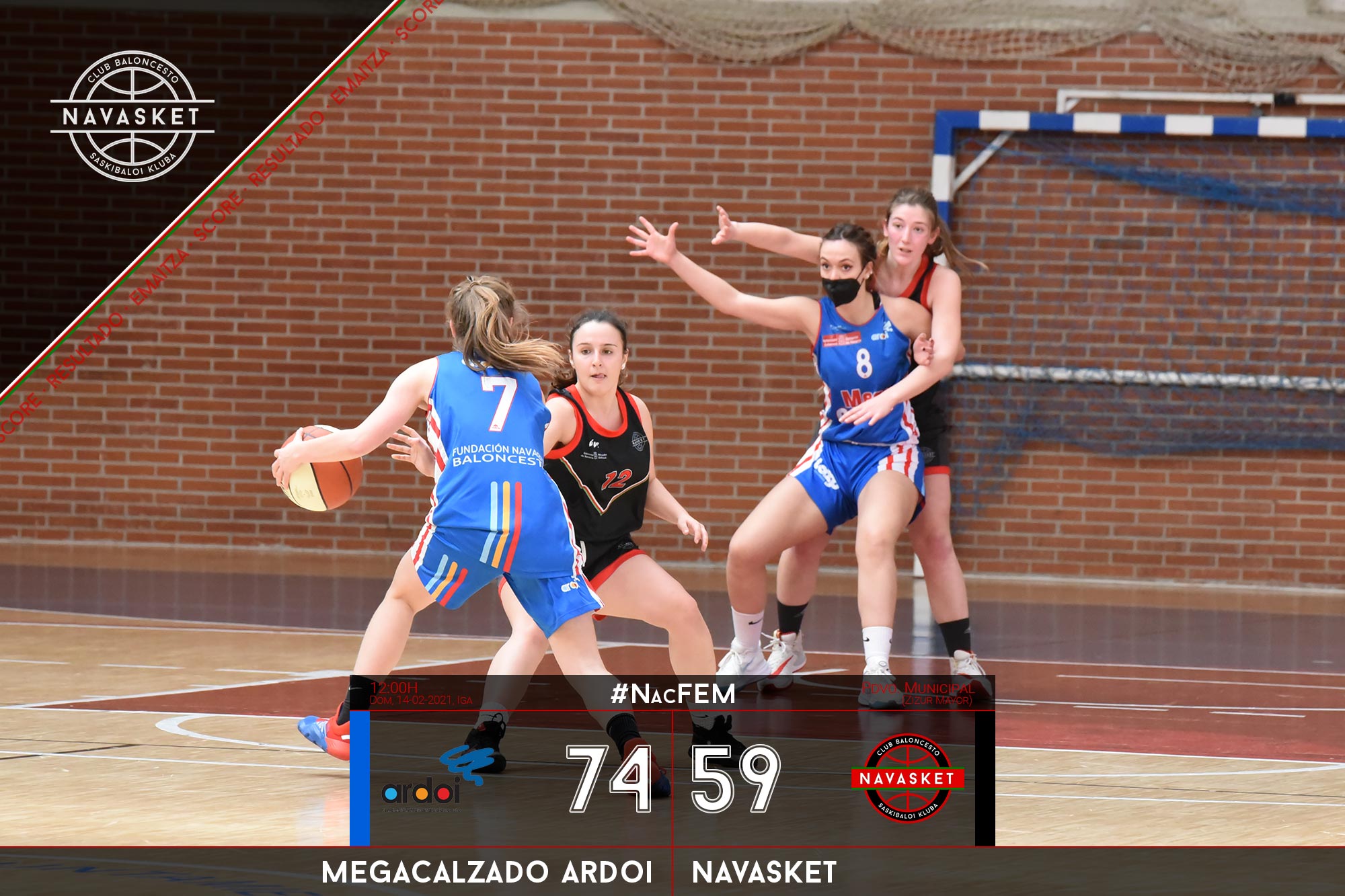 #2aFEM (amistoso) | Megacalzado Ardoi 74-59 Navasket