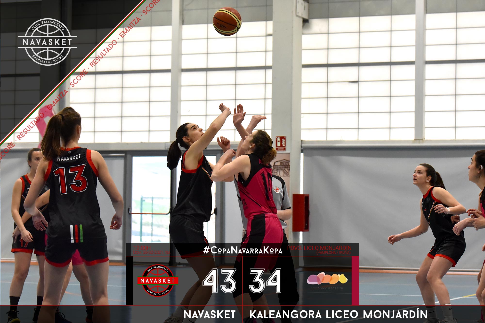 #CopaNavarraKopa | Navasket 43-34 Kaleangora Liceo Monjardín