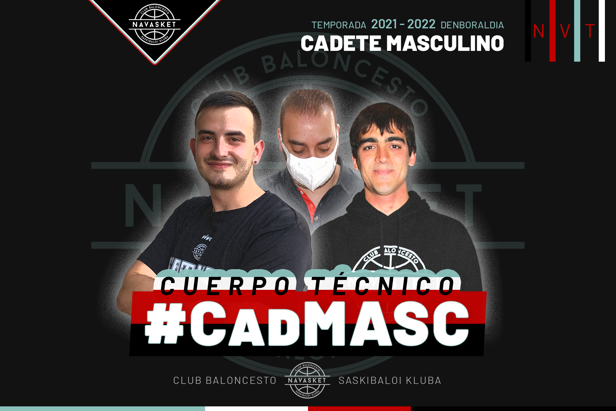 TEMPORADA 2021-2022 | Cuerpo técnico del grupo de trabajo Cadete Masculino