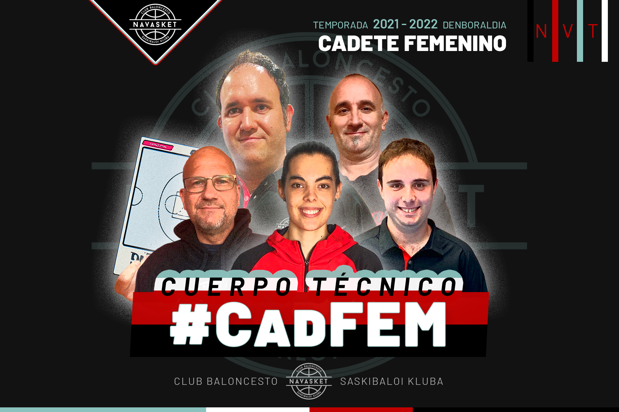 TEMPORADA 2021-2022 | Cuerpo técnico del grupo de trabajo Cadete Femenino