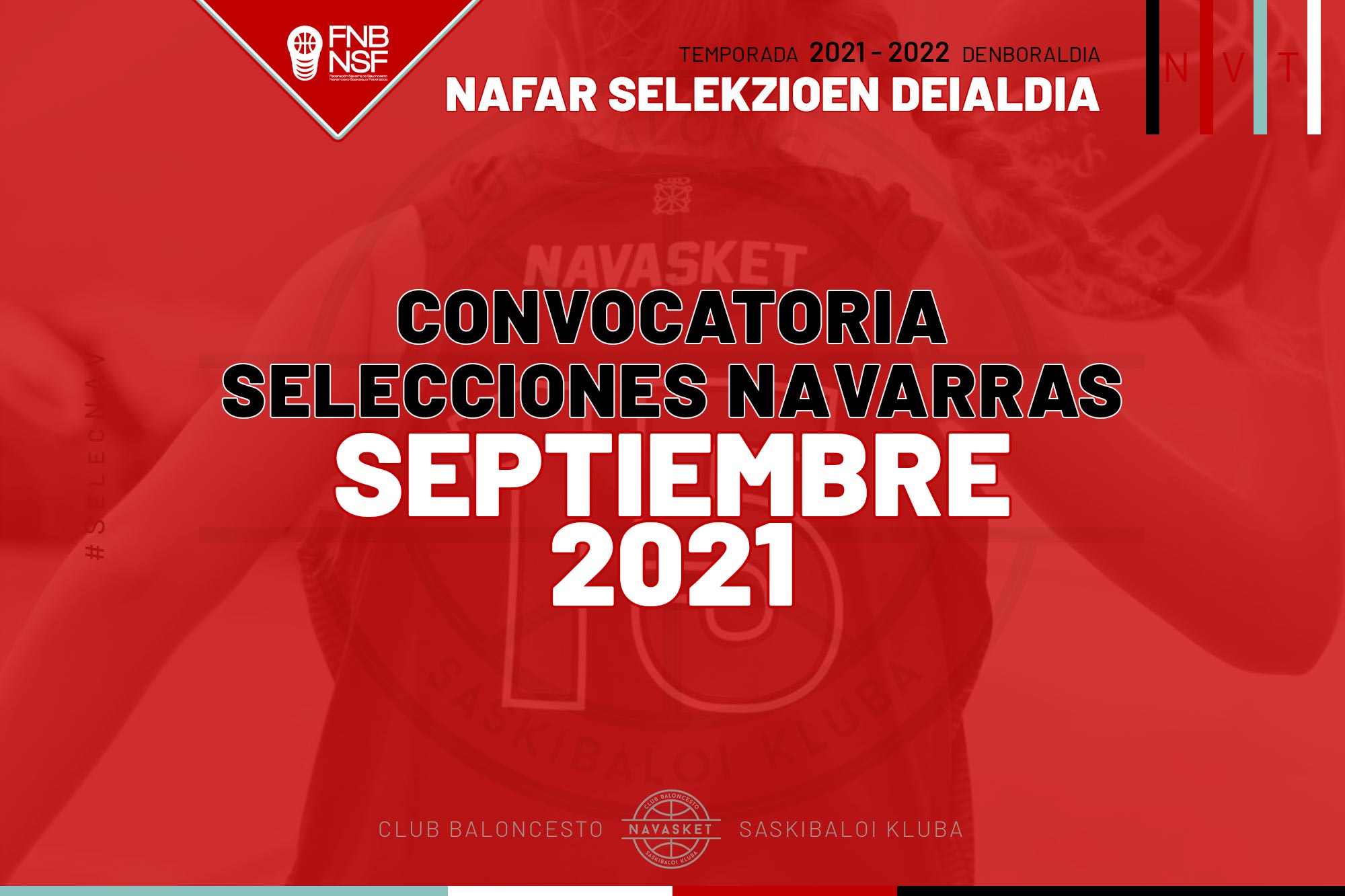#SelecNAV | Convocatoria Selecciones Navarras septiembre 2021