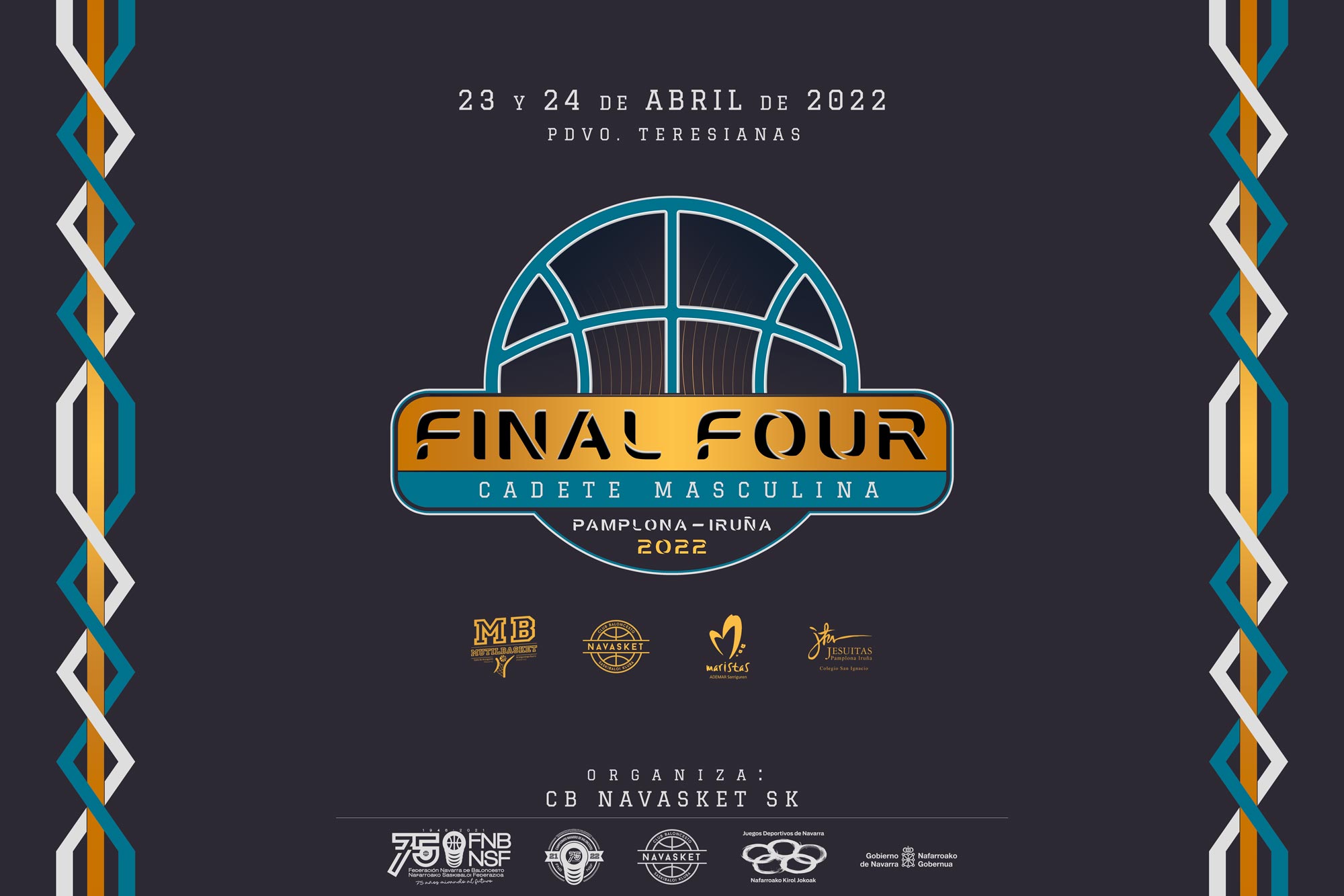 #F4CadeteMascNAV | Logo Final Four Cadete Masculina 2022