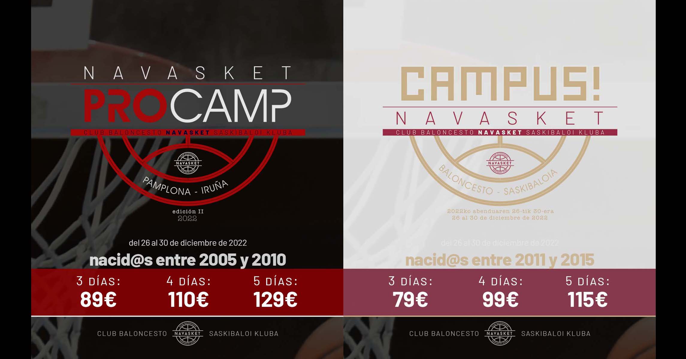 CAMPUS NAVASKET | PROcamp y CampusNVT para las Navidades 2022