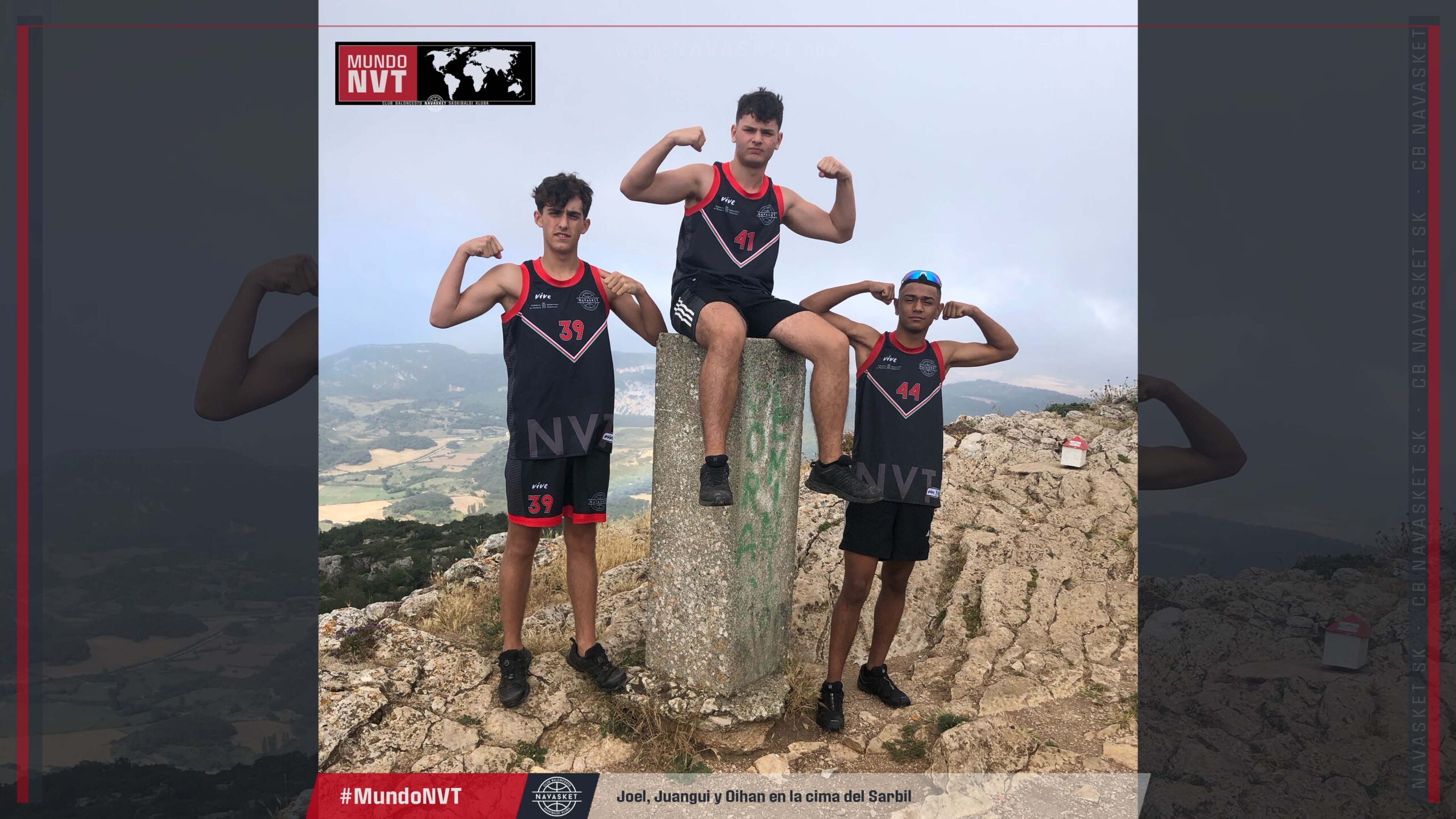 #MundoNVT | Joel, Juangui y Oihan en la cima del Sarbil