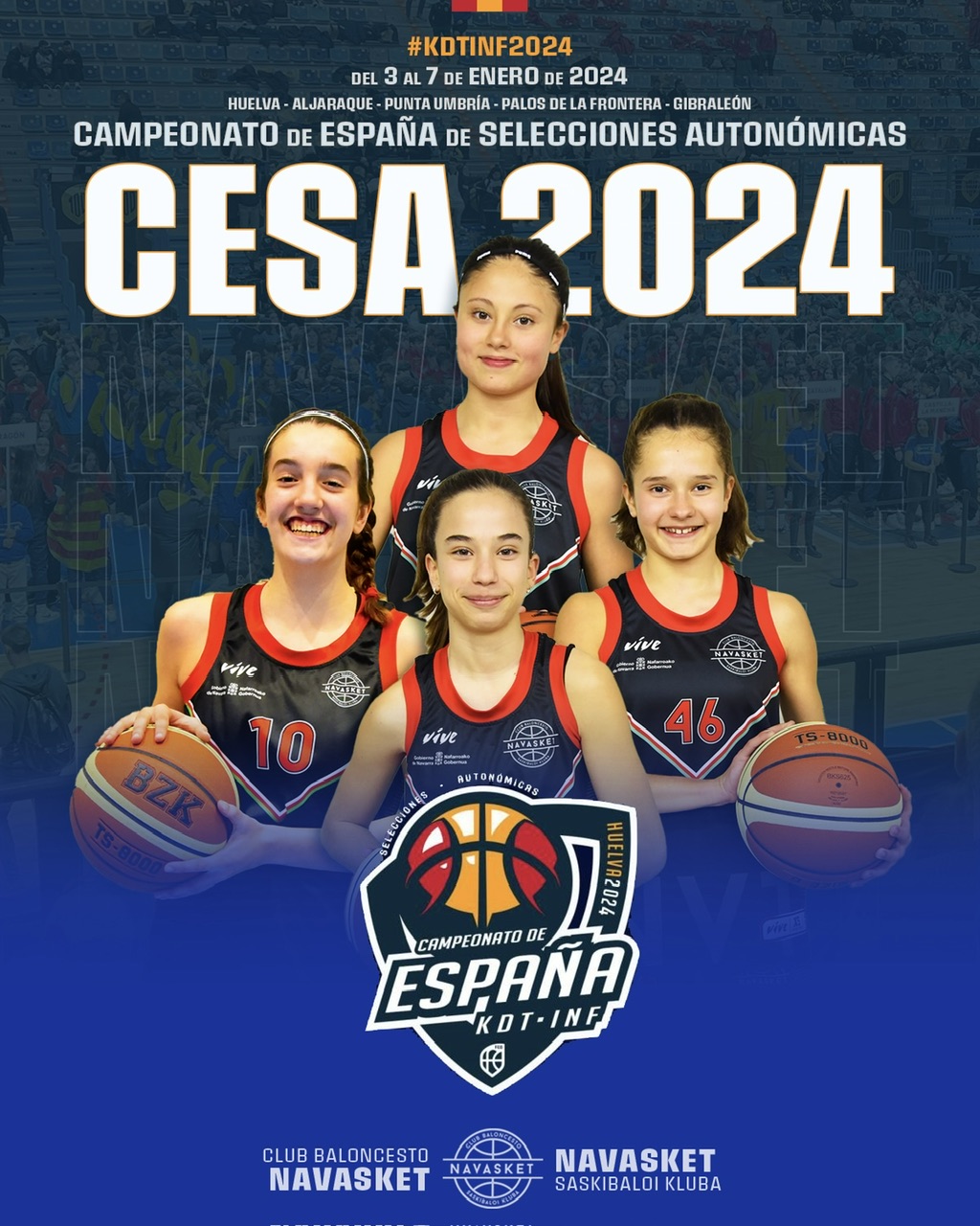 #KDTINF2024 | 4 jugadoras de Navasket participarán en el CESA 2024