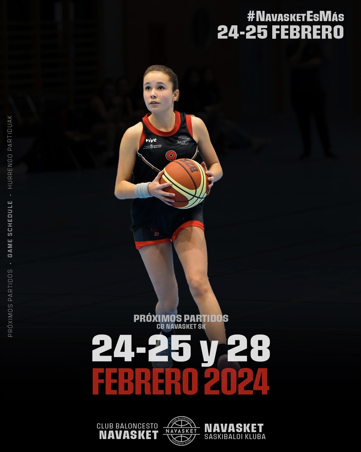 HORARIOS | 24-25 y 28 febrero 2024