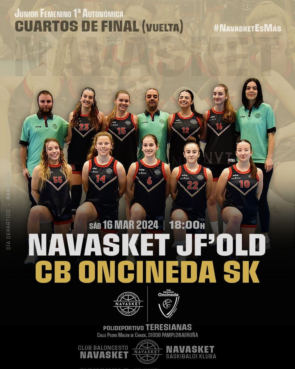 #JunFEM CUARTOS DE FINAL (vuelta) | Navasket JF’old CB Oncineda SK