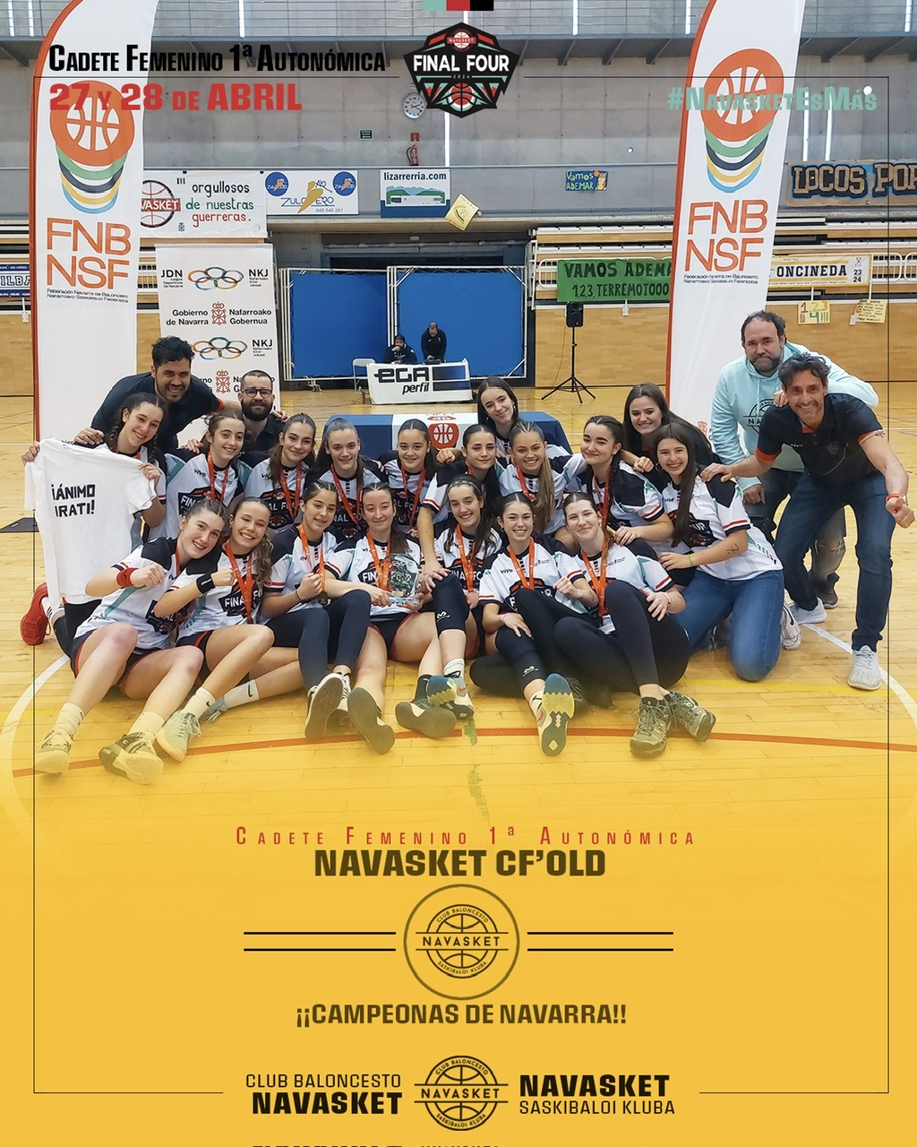 #F4CadeteFemNAV 2024 | NAVASKET CF’OLD | Campeonas de Navarra