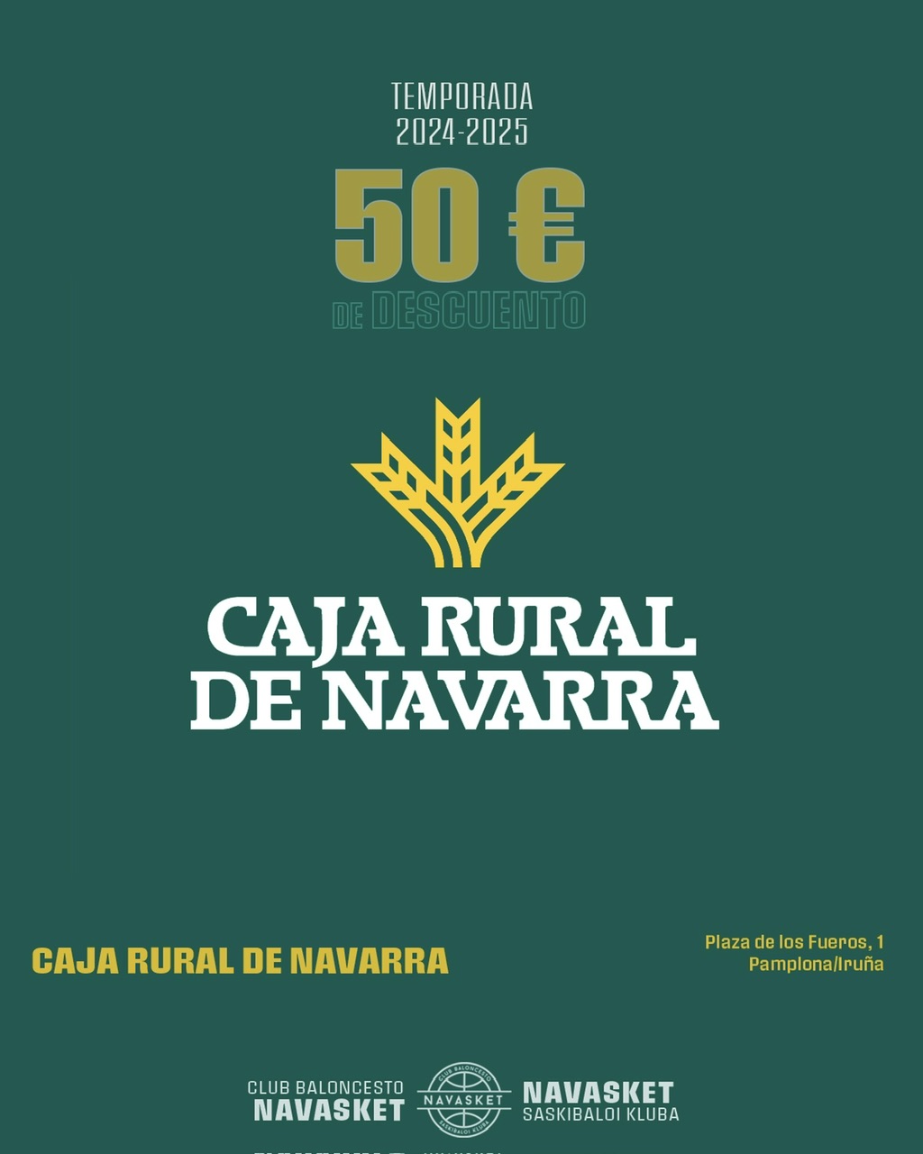 #PatrocinadoresNVT | CAJA RURAL DE NAVARRA (temp. 2024-2025)