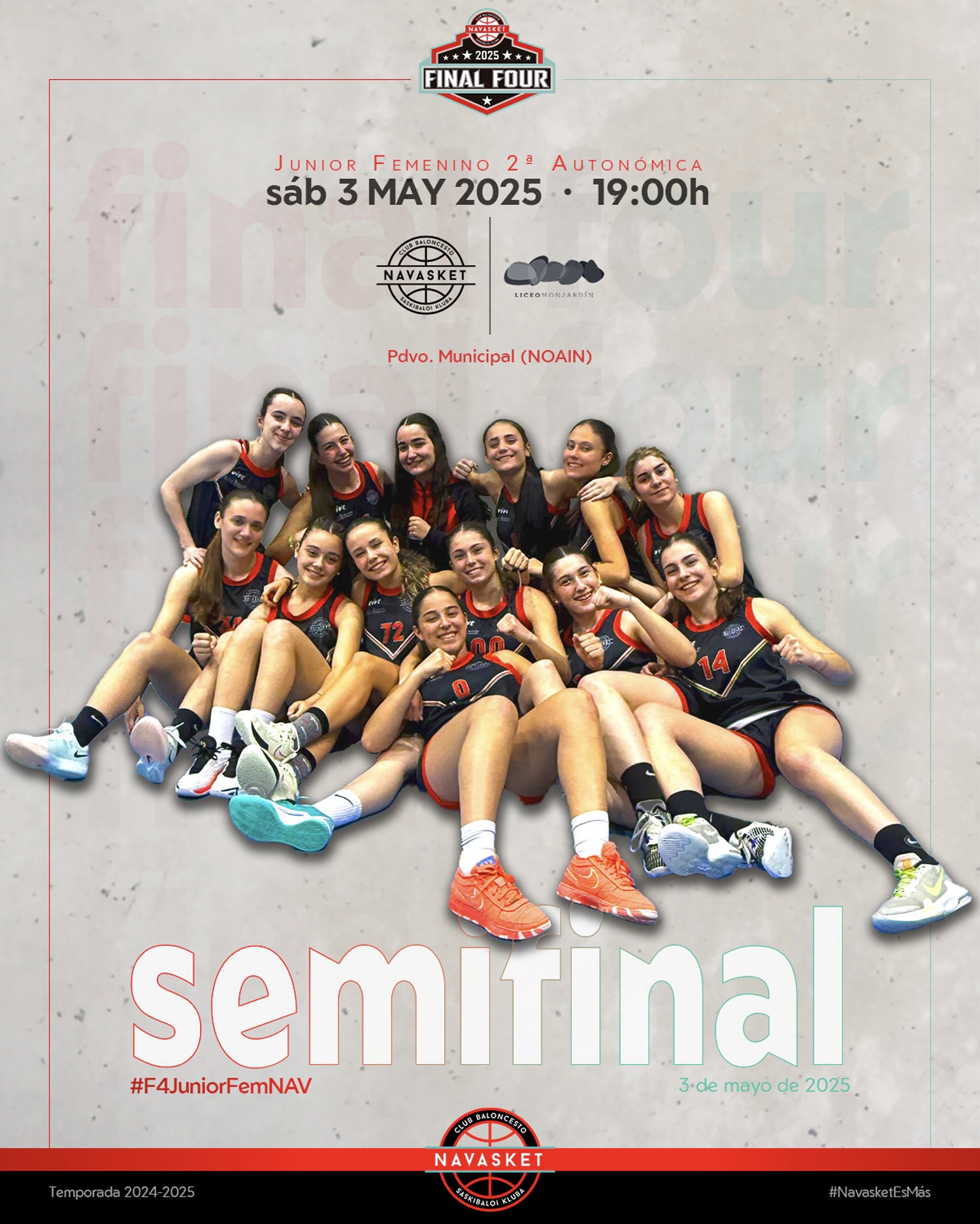 #F4JuniorFemNAV 2ª 2025 | SEMIS | Biurdana Navasket JF'2k8 Liceo Monjardín 'H'