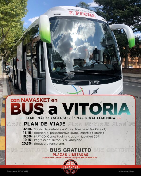 NAVASKET | Bus a la Semifinal de ascenso a 1ª Nacional Femenina (2024-2025)
