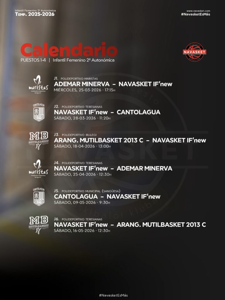 #NVT | Calendario IF'new - puestos 1a4 (2025-2026)
