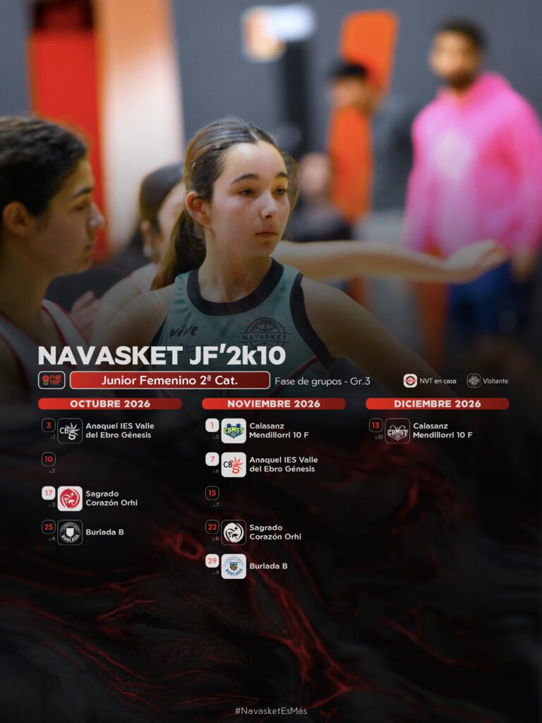 #NVT | Calendario Navasket JF'2k10 (2026-2027)