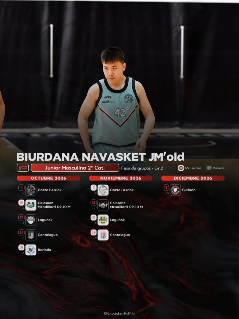 #NVT | Calendario Biurdana Navasket JM'old (2026-2027)