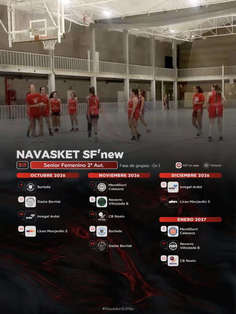 #NVT | Calendario Navasket SF'new (2026-2027)