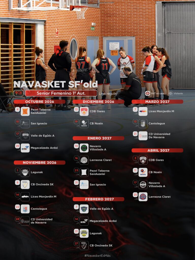 #NVT | Calendario Navasket SF'old (2026-2027)