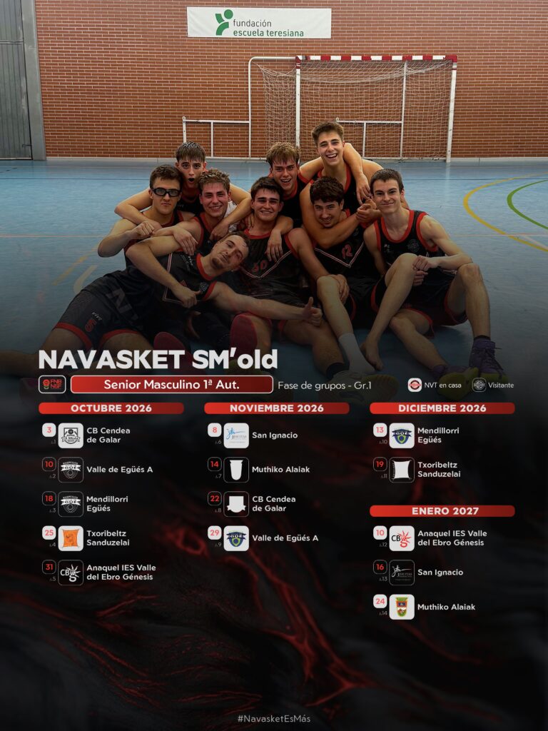 #NVT | Calendario Navasket SM'old (2026-2027)