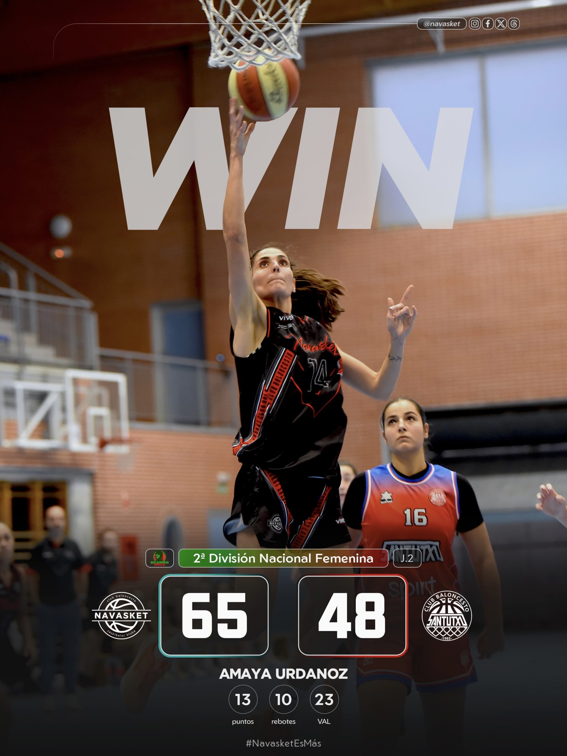 GAME-RECAP | 2DF | Navasket 2DF 65-48 Spirit Hotels & Apartments Santutxu