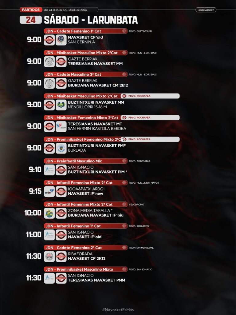 SEÑALAMIENTOS | 24 al 30 de octubre 2026 (1/3)
